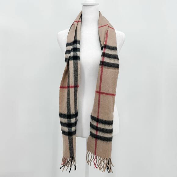 Burberry Scarf Cashmere Authentic Plaid Giant Nova Check Winter Long Oversized - Picture 3 of 8